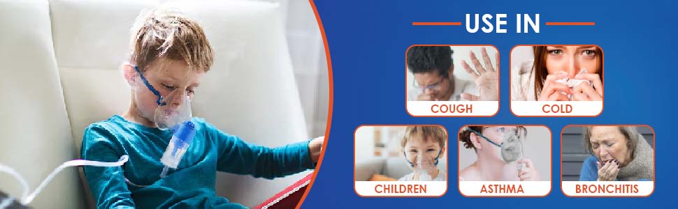 Use the nebulizer for cough, cold, children, asthma and bronchitis