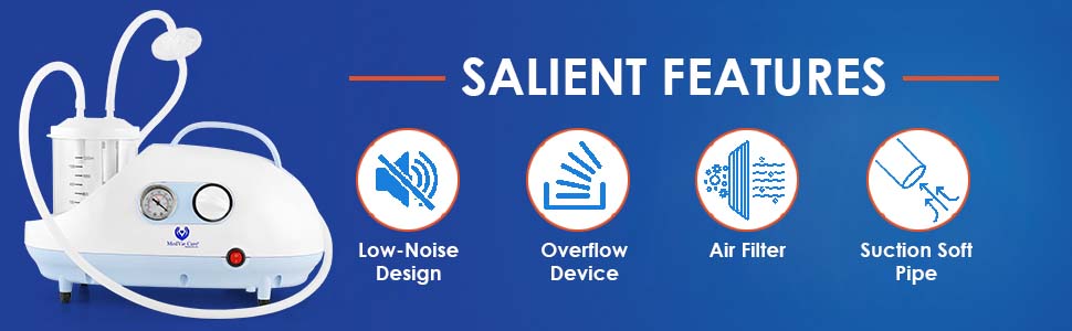 Suction machine salient features