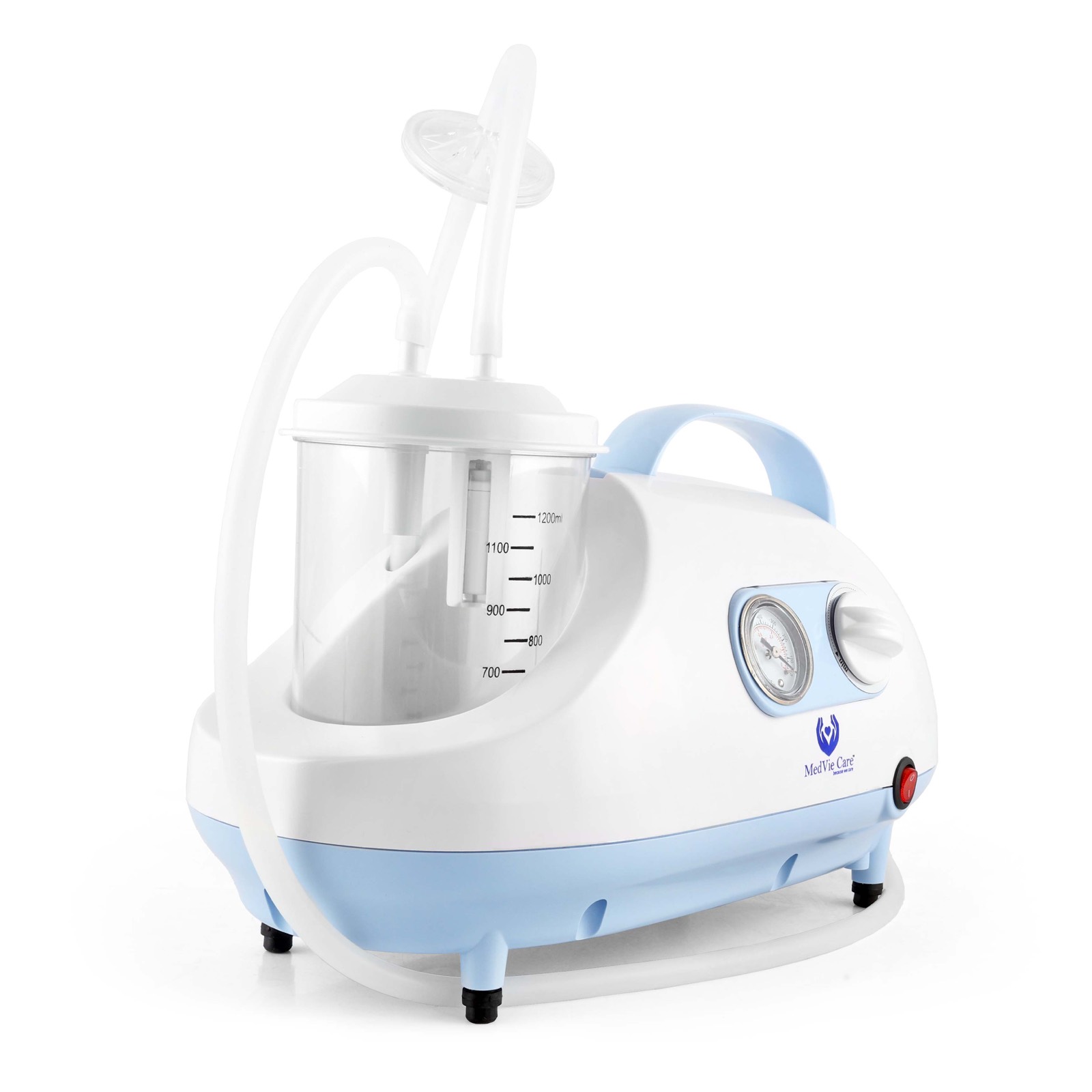 Portable suction machine front view
